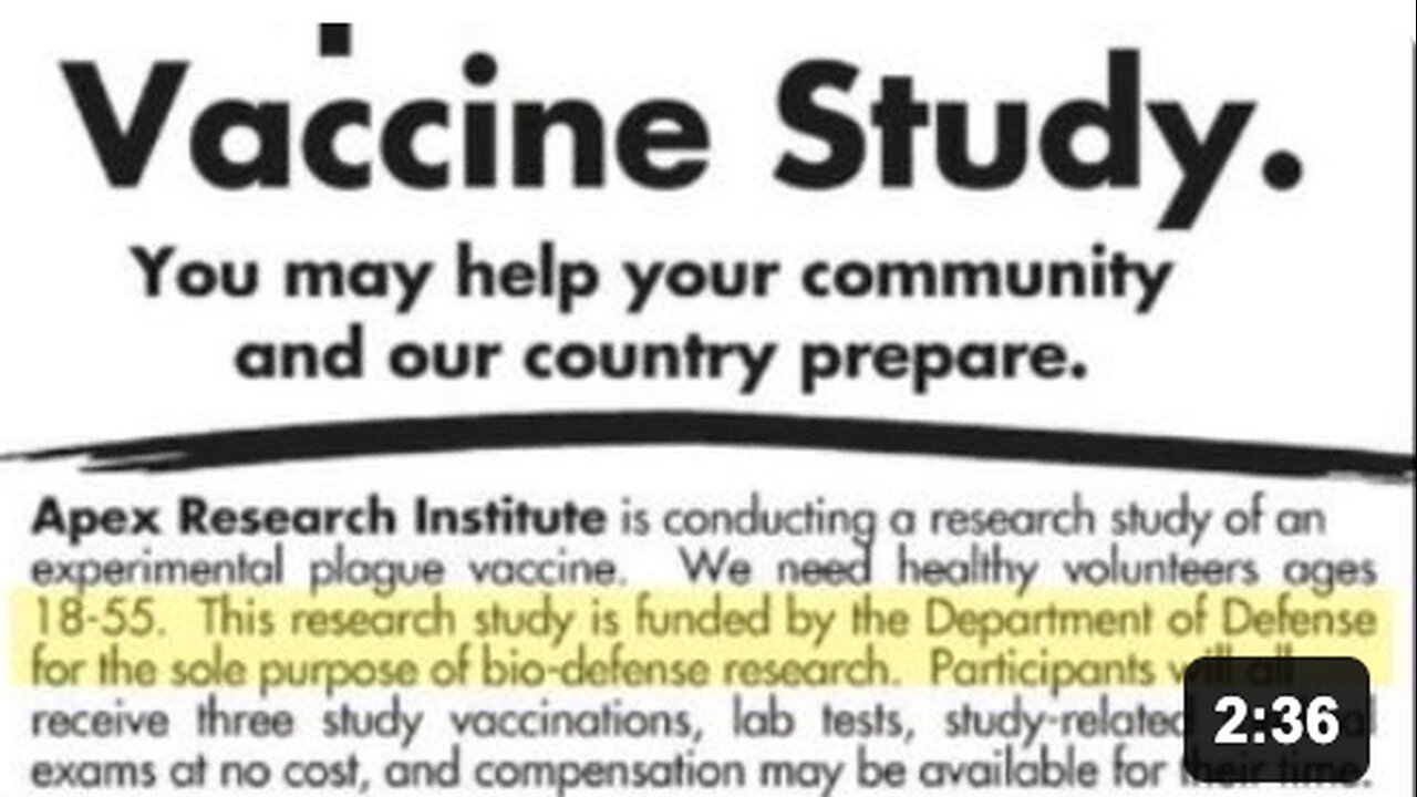 Merck Vaccines created in 1941 - US Biological Weapons Program