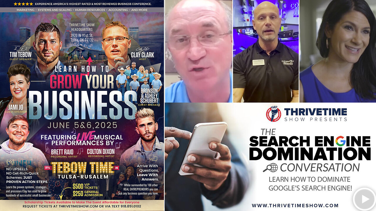 Search Engine Optimization | Clay Has Magnified the Reach We Have. Its Allowed Us to Be Selective About Clients We Take. + Learn How to Optimize Your Website + Join Tebow At Clay Clarks June 5-6 Business Conference!