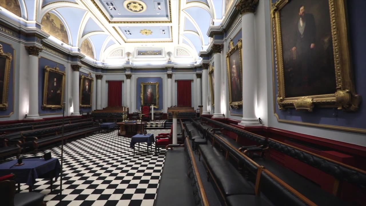 A tour of the Freemasons Hall in Dublin where Tucker Carlson interviewed Conor McGregor