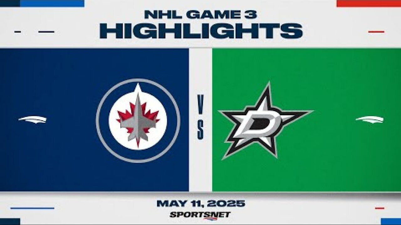 NHL Game 3 Highlights - Jets vs. Stars