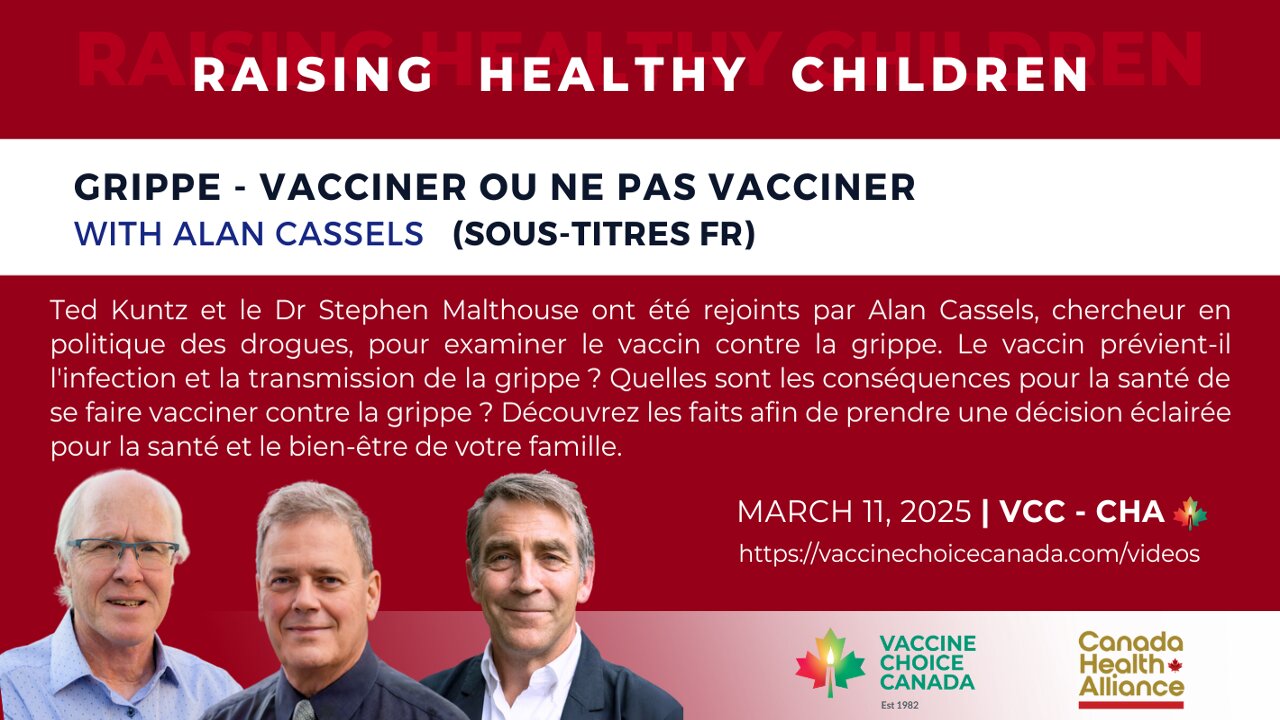 Grippe - Vacciner ou ne pas vacciner - Alan Cassels (FR)