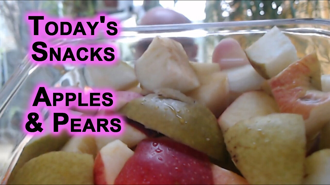 Todays Snacks: Fruits, Apples & Pears [ASMR Food Eating]