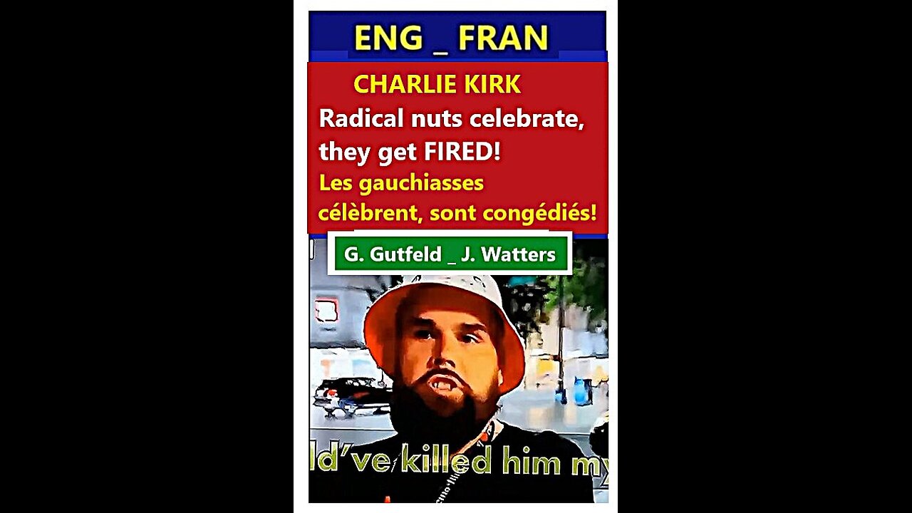 (Trad. français) CHARLIE KIRK _ FASCISM, people get fired __ G. Gutfeld, J. Watters (Fox)