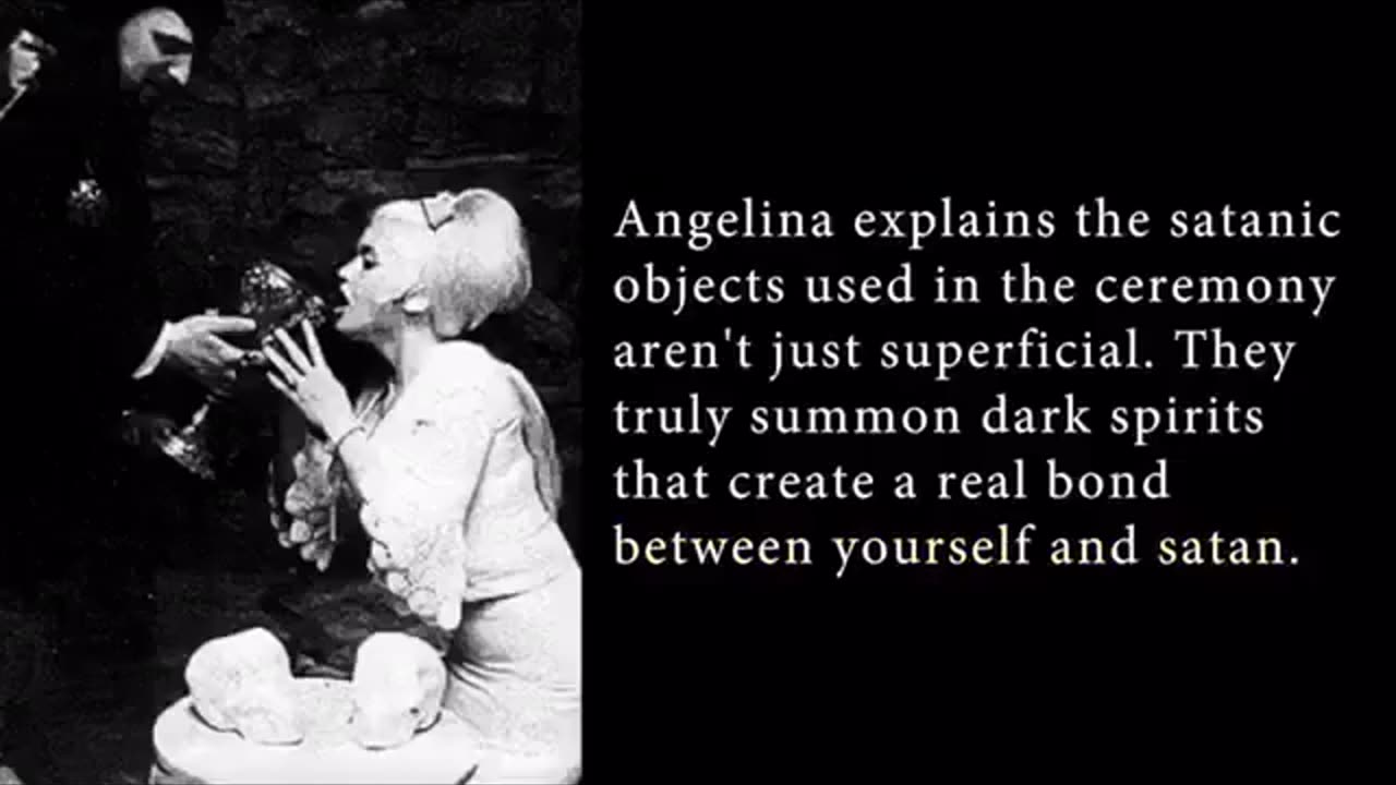 ANGELINA JOLIE (23 YRS OLD) DESCRIBING HER ILLUMINATI INITIATION RITUAL INCLUDING VIOLENT SEXUAL TORTURE & GANG R*PE