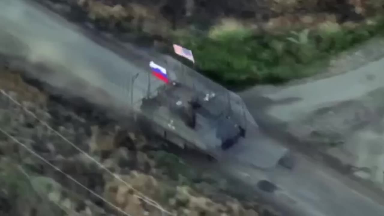 Russians storming something with a US flagβ¦