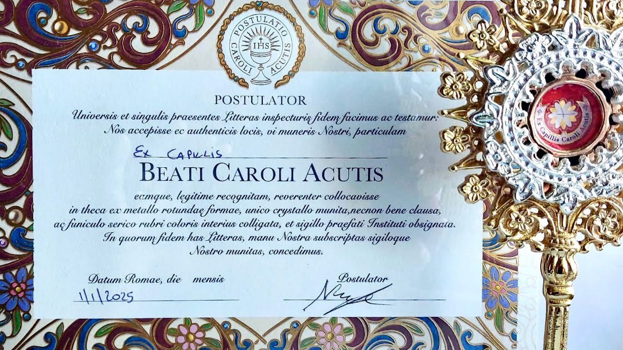 🛑UN DONO PER TUTTA LITALIA INTERA - ⭐️“PARTE DAGLI STUDI DI RADIO MARIA VERSO PARROCCHIE, OSPEDALI, CARCERI, COMUNITÀ, SCUOLE, LA RELIQUIA PELLEGRINANTE DI SAN CARLO ACUTIS!!”⭐️=/|😇💖🙏|=