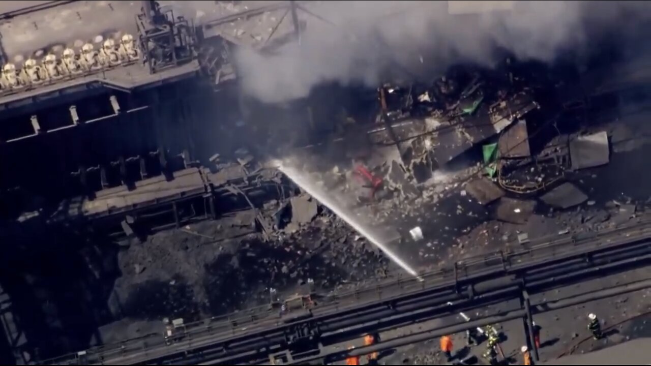 U.S. STEEL COKE PLANT🚒👨🚒👷🔥🏭💥👨🏭EXPLODES IN CLAIRTON PENNSYLVANIA🚑⛑️👩🏭💥🏭👷♀️💫