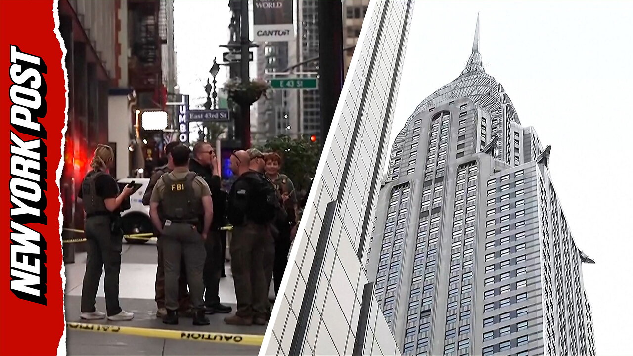High security and street closures around Chrysler Building after bomb threat scare thumbnail