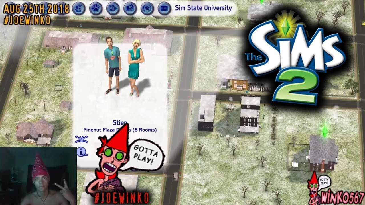 Jeffs College Life - Sims 2 Live Stream (Aug 25th 2018) - Joe Winko