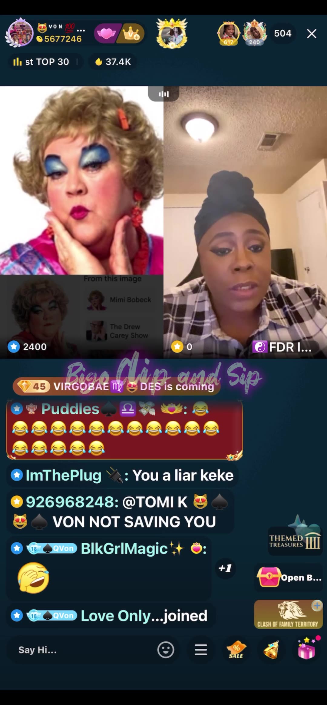 Von lines KeKe who calls n tells mom she was held captive by cartel 5/25/25 #bigoclipandsip