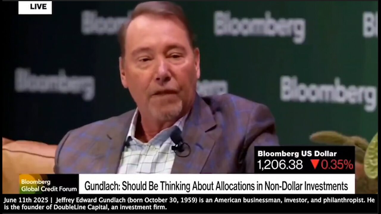 Gold | Gold Is a Real Asset Class. Its No Longer for Lunatic Survivalists & Wild Speculators. Central Banks Have Been Accumulating Gold. - Jeffrey Edward Gundlach (June 11th 2025)