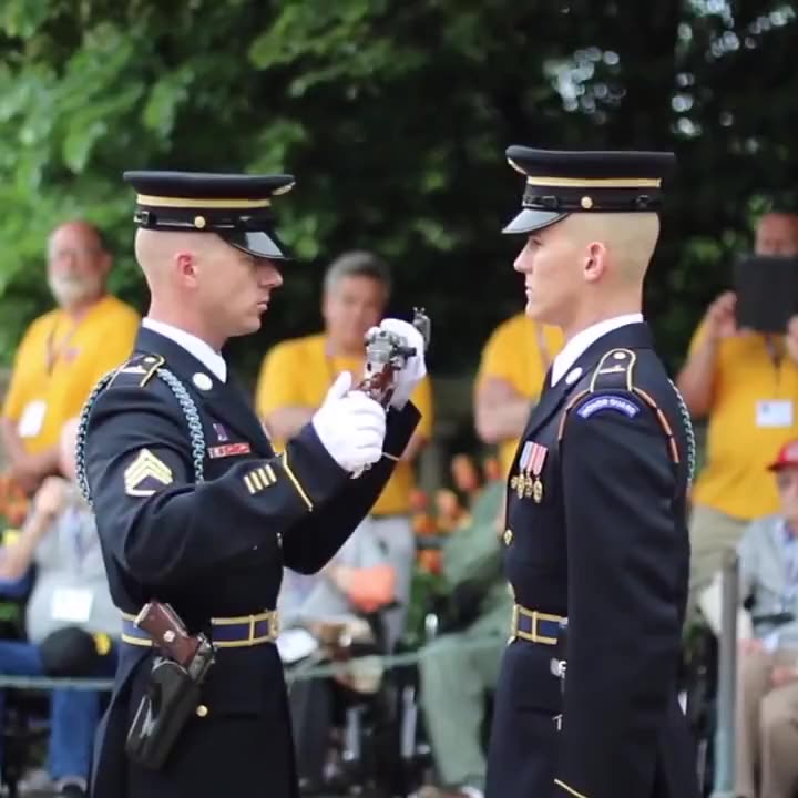 Rifle inspection ceremony at Arlington National Cemetery