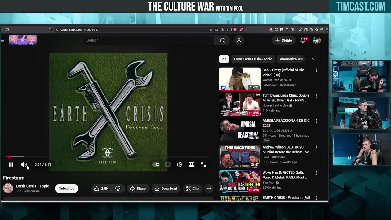Milo Yiannopoulos CRASHES The Culture War Podcast, Dressed As Goth To Troll Guests
