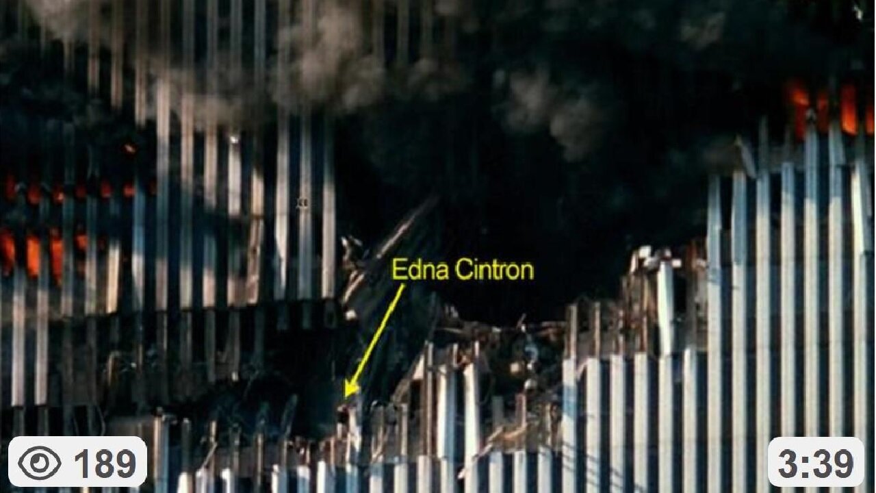 The WAVING WOMAN EDNA CINTRON at the North Tower - Never forget 911!