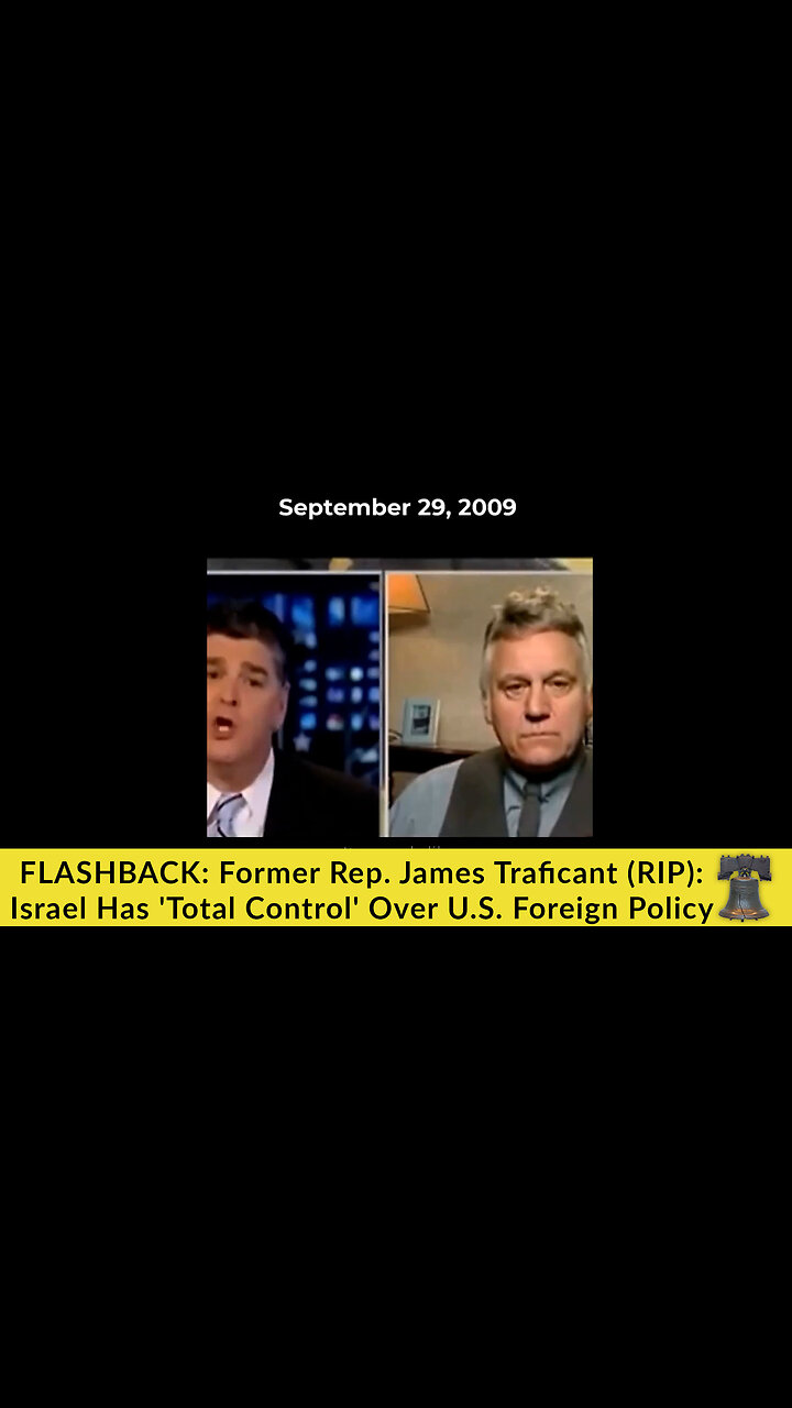 FLASHBACK: Former Rep. James Traficant (RIP): Israel Has Total Control Over U.S. Foreign Policy