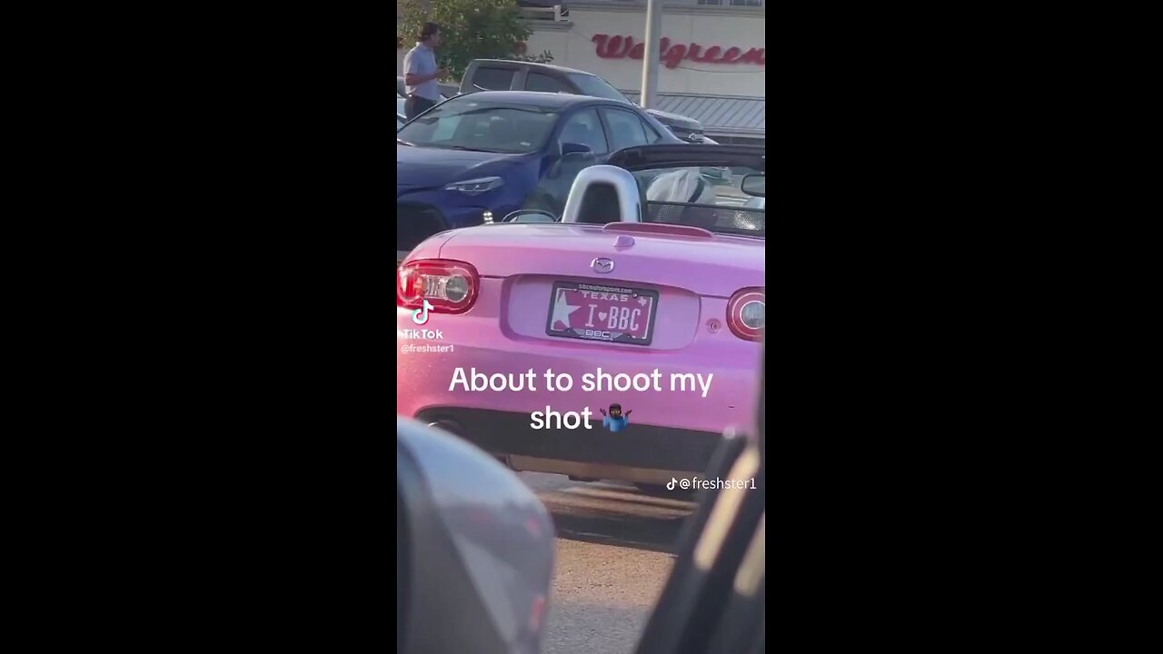👀 White Woman going viral for having I ❤ BBC license plate.
