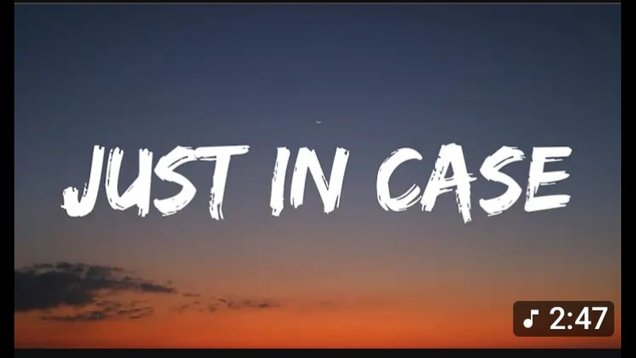 JUST IN CASE - MORGAN WALLEN (2025 IM THE PROBLEM ALBUM)