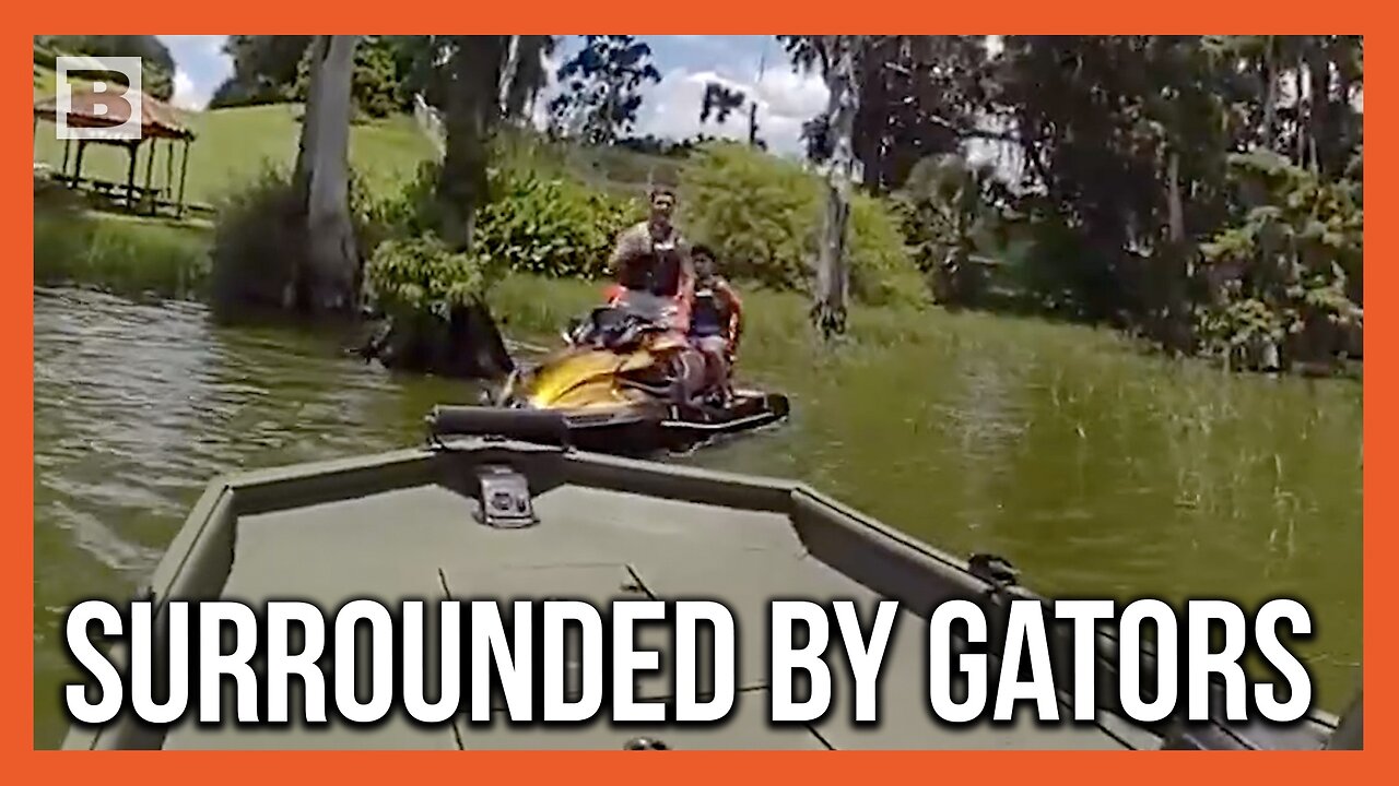 Theyre Circling! Father and Son Rescued from Gator Infested Lake