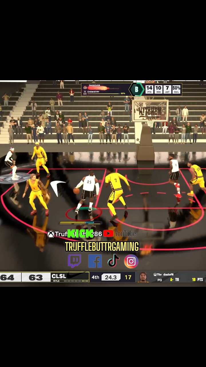 #POINTCENTER Go Ahead Bucket And Last Second Block to Seal The Victory. 🏆🏀⛹🏿♂️ #fyp #2k25