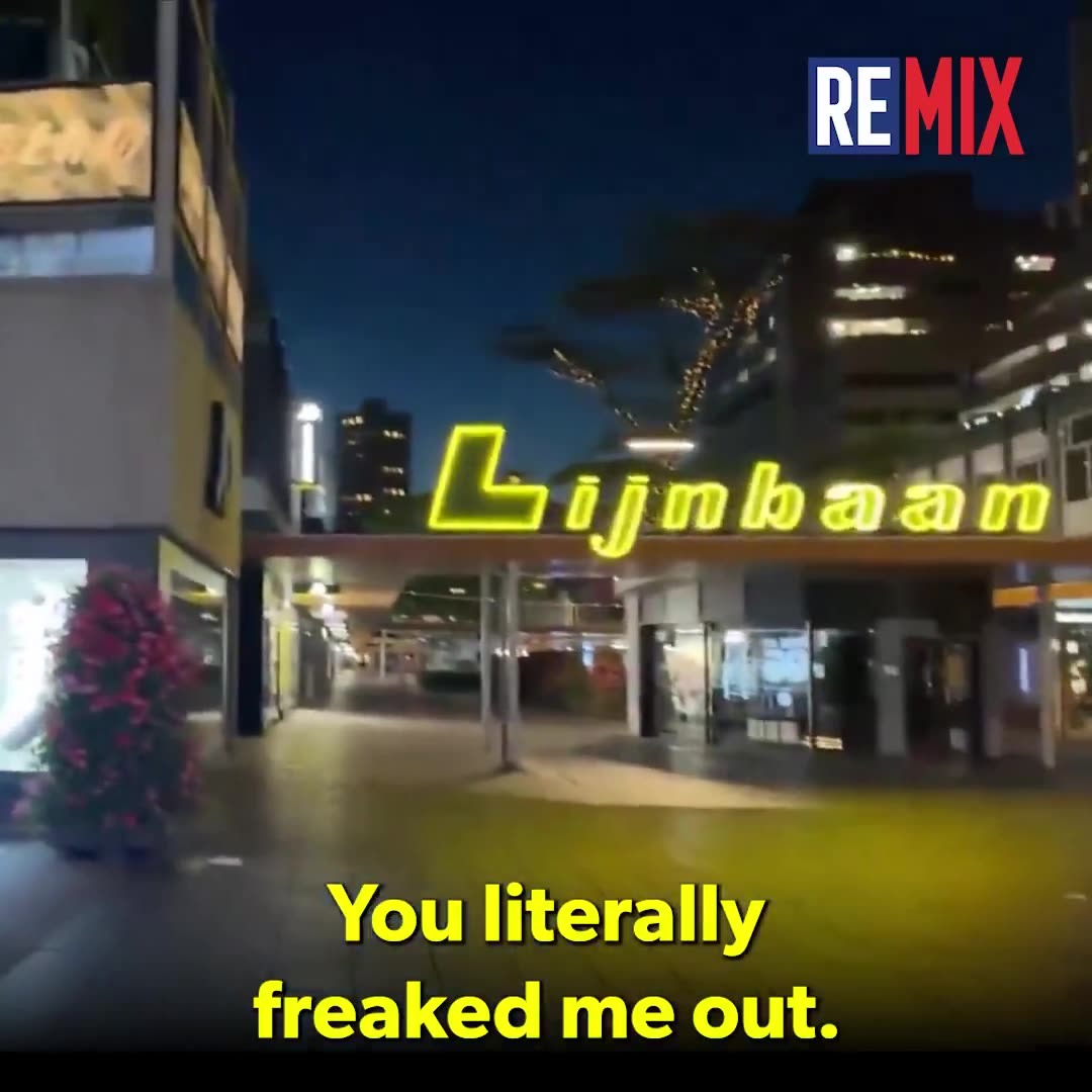 White girl harassed and spit on by the usuals... in Amsterdam