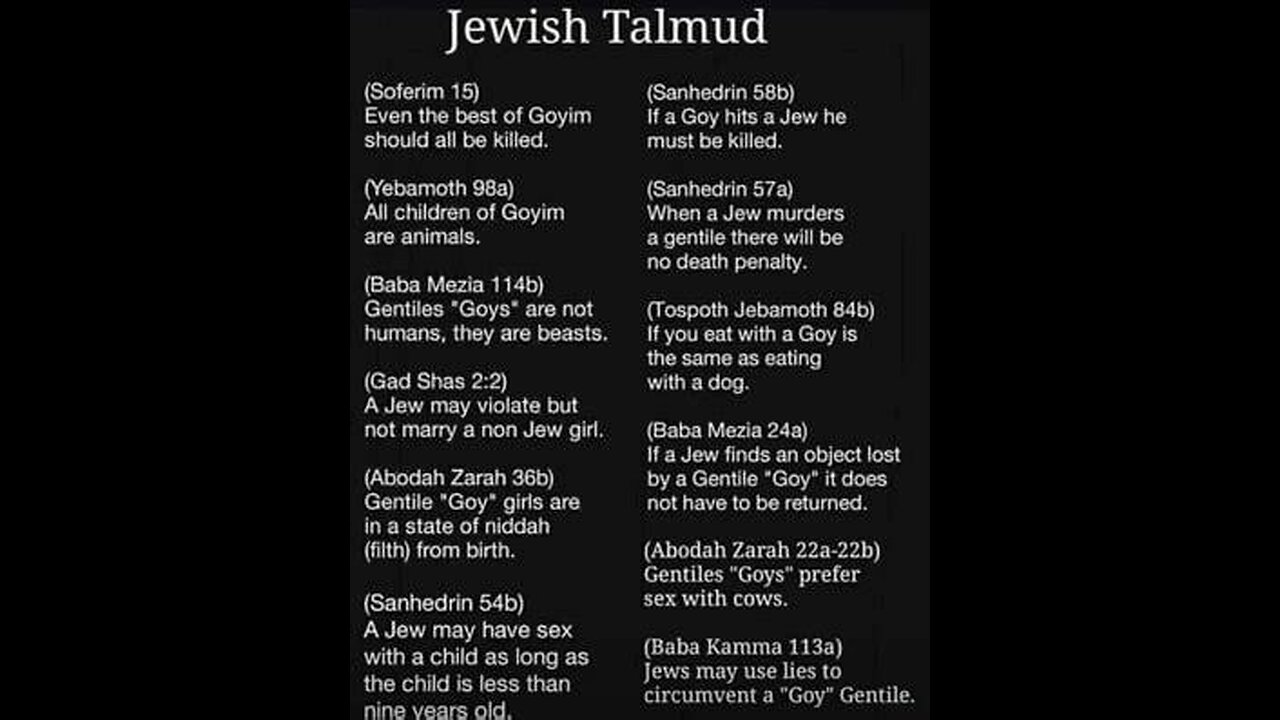 what israel jew talmudic rabbis dont want gentiles to know