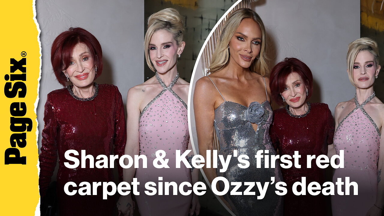 Sharon and Kelly Osbourne make first red carpet appearance since Ozzys heartbreaking death