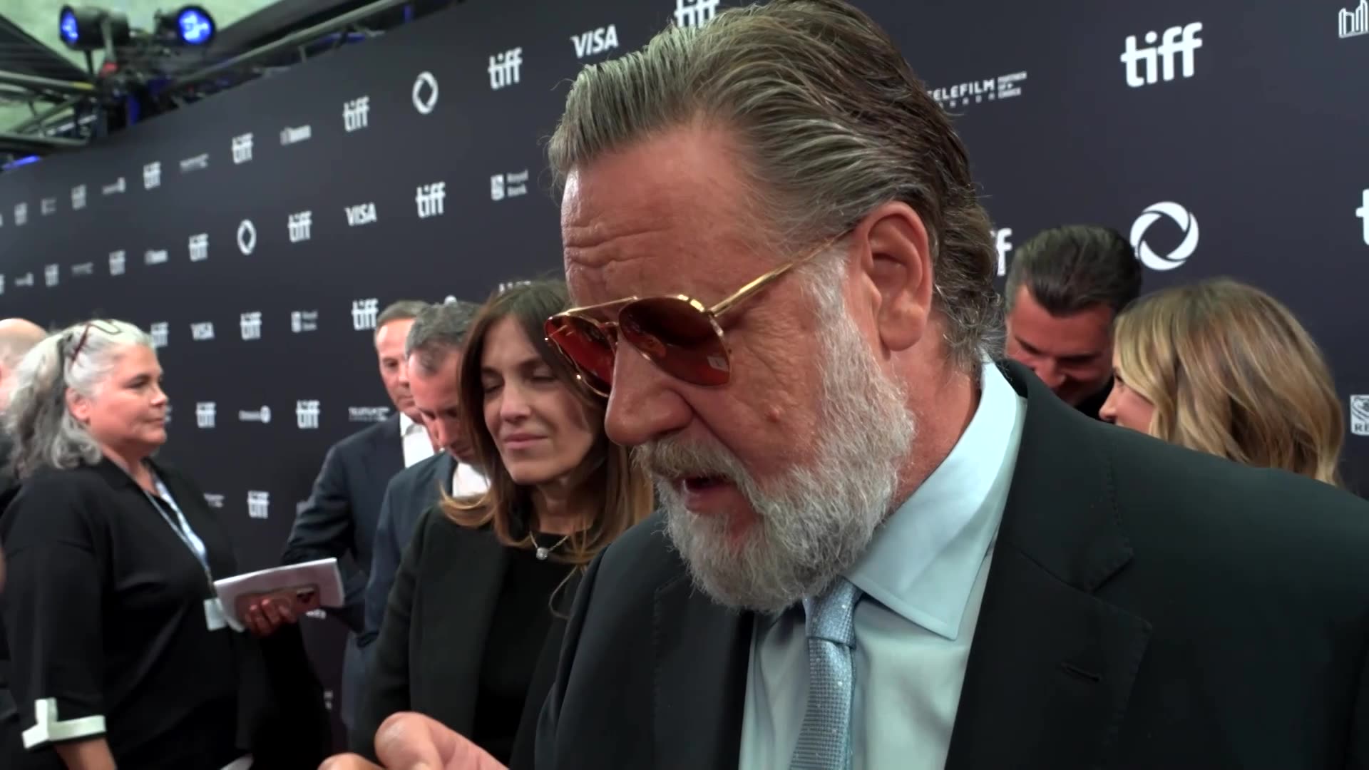 Russell Crowe and Rami Malek star at Nuremberg premiere