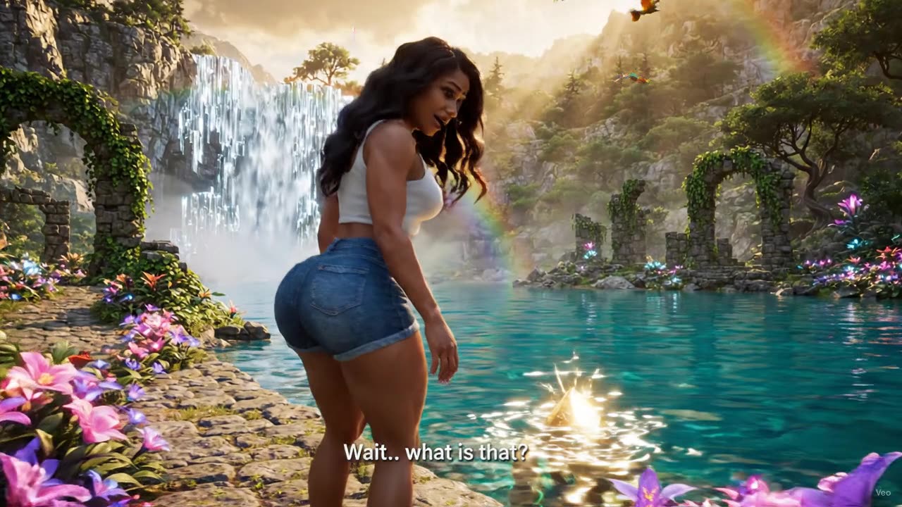 The Hidden Treasure Beneath the Crystal Waterfall