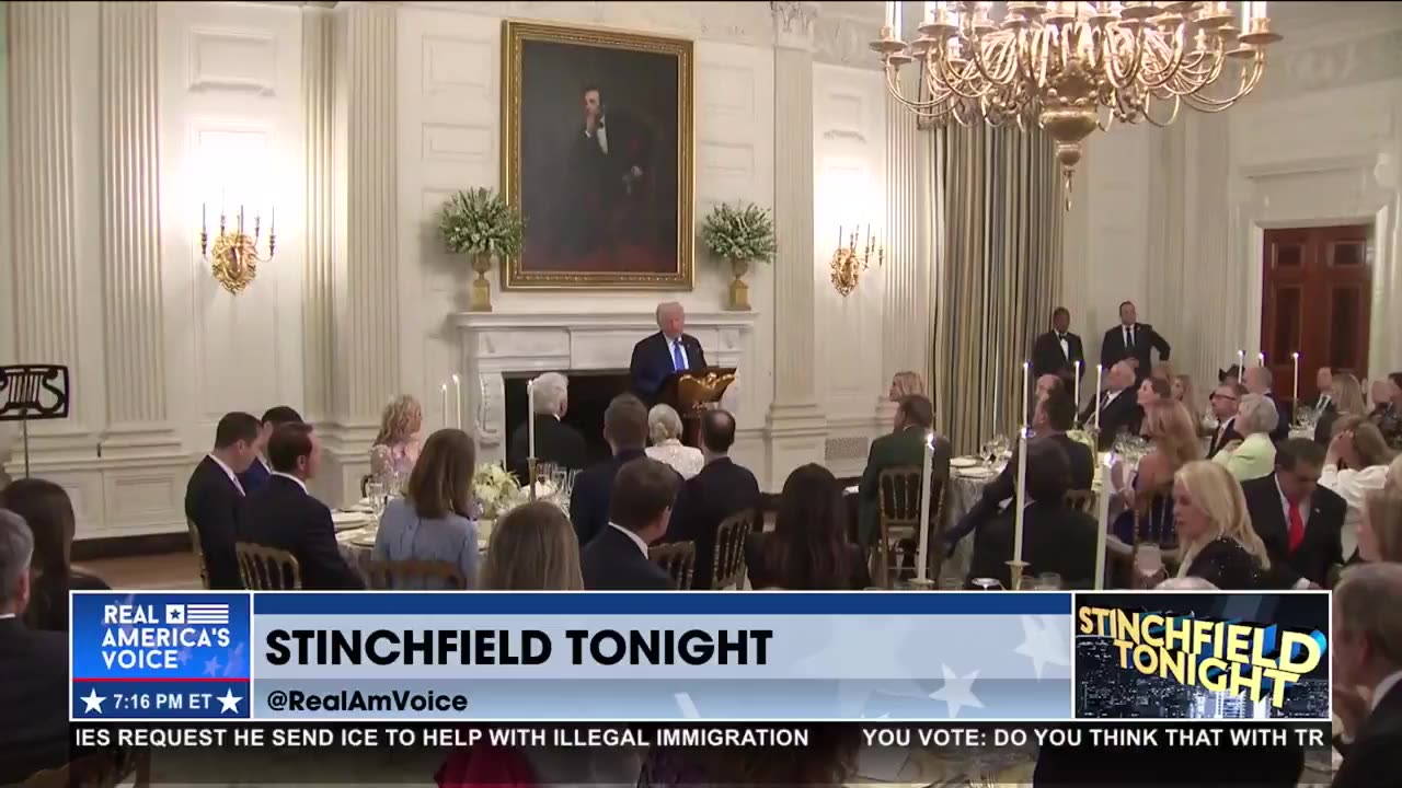 PRESIDENT DELIVERS REMARKS AT THE KENNEDY CENTER BOARD DINNER
