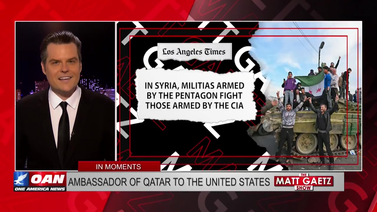 Matt Gaetz informing OANN viewers about Netanyahu funding Hamas to the tune of $30M per month! โก