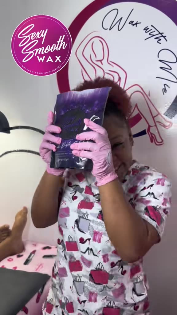 Underarm Waxing with Sexy Smooth Hypnotic Purple Seduction Hard Wax | Watch @waxing_with_mie