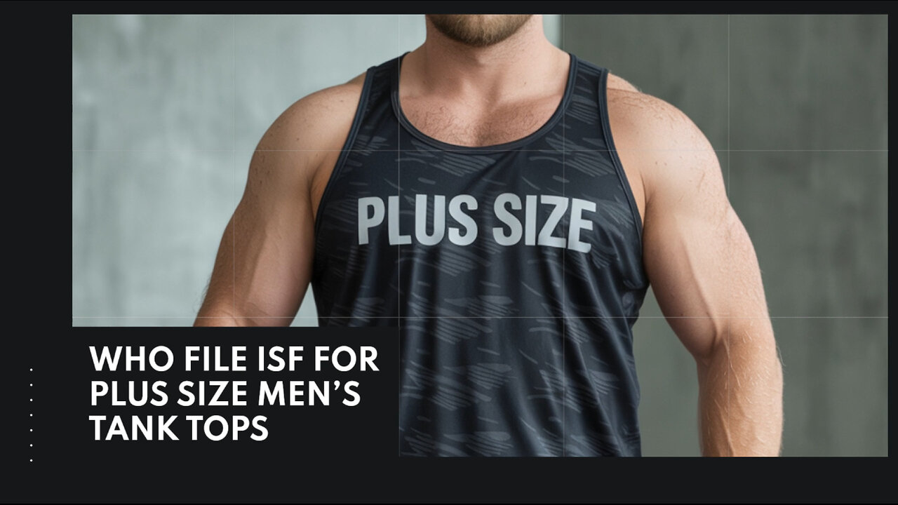 Who File ISF For Plus Size Mens Tank Tops