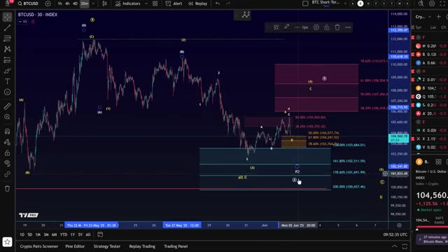 📊 Bitcoin Price Forecast Using Elliott Wave – Bullish vs Bearish Scenarios Explained! 📊