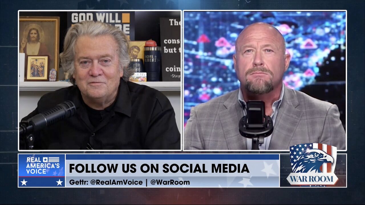 π¨ May 22 2025 - Steve Bannon w/ Alex Jones > Whats Going On With Kash & Bongino