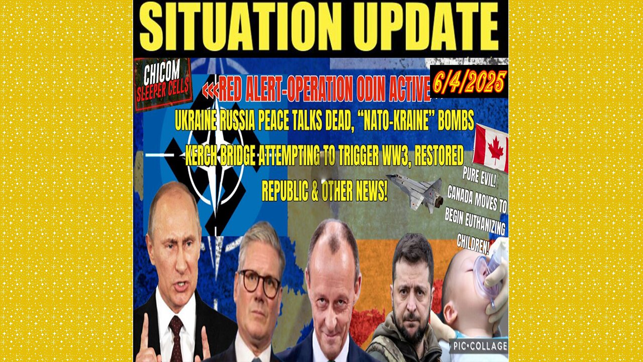 SITUATION UPDATE 6/4/25 - Nato - Kraine Bombs Kerch Bridge Attempting To Trigger WW3