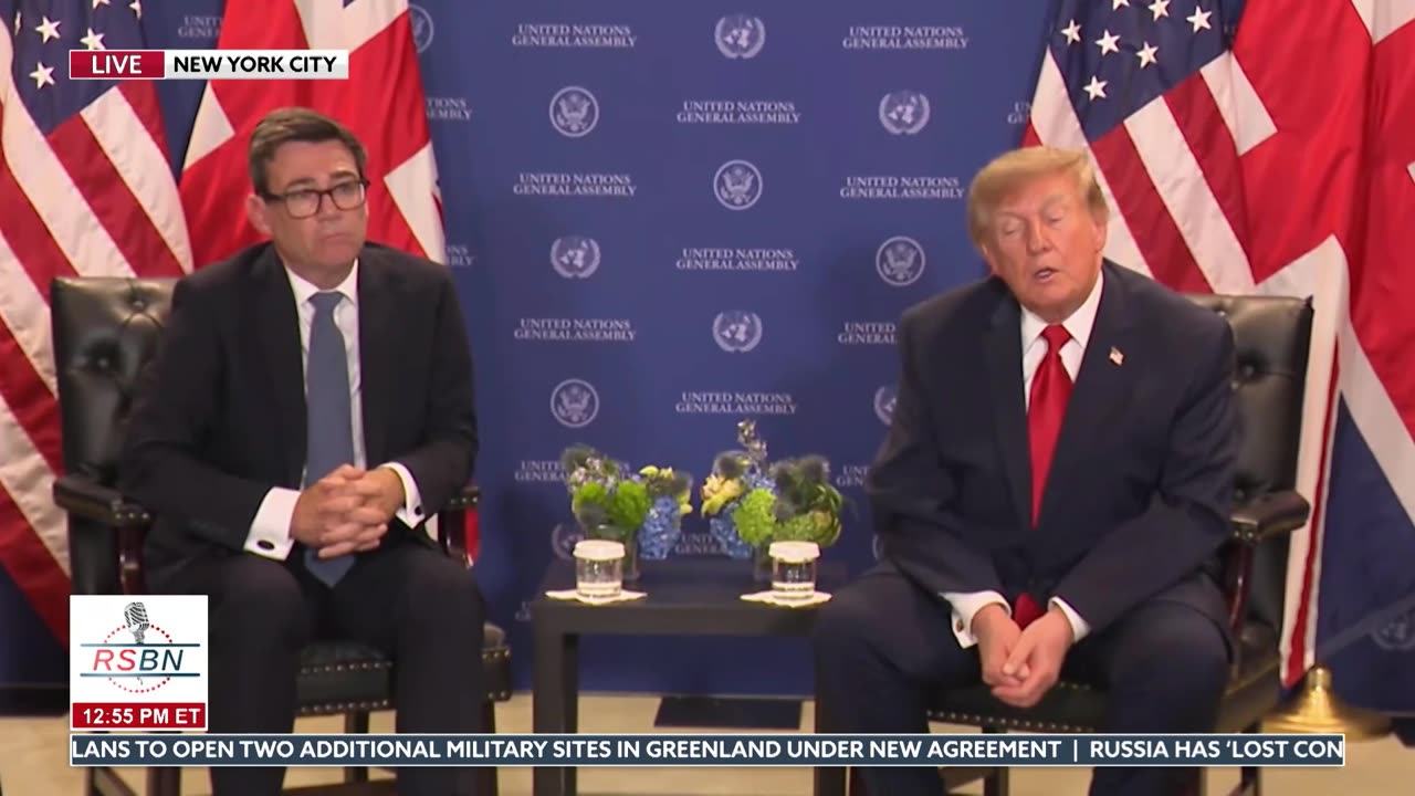 President Trump & PM Burnham Discuss Working Together For World Safety and Prosperity - 09/22/26 thumbnail