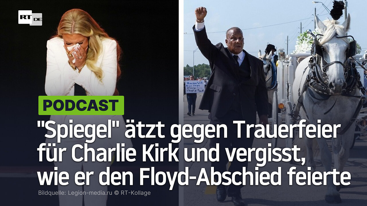 Spiegel ätzt gegen Trauerfeier für Charlie Kirk und vergisst, wie er den Floyd-Abschied feierte
