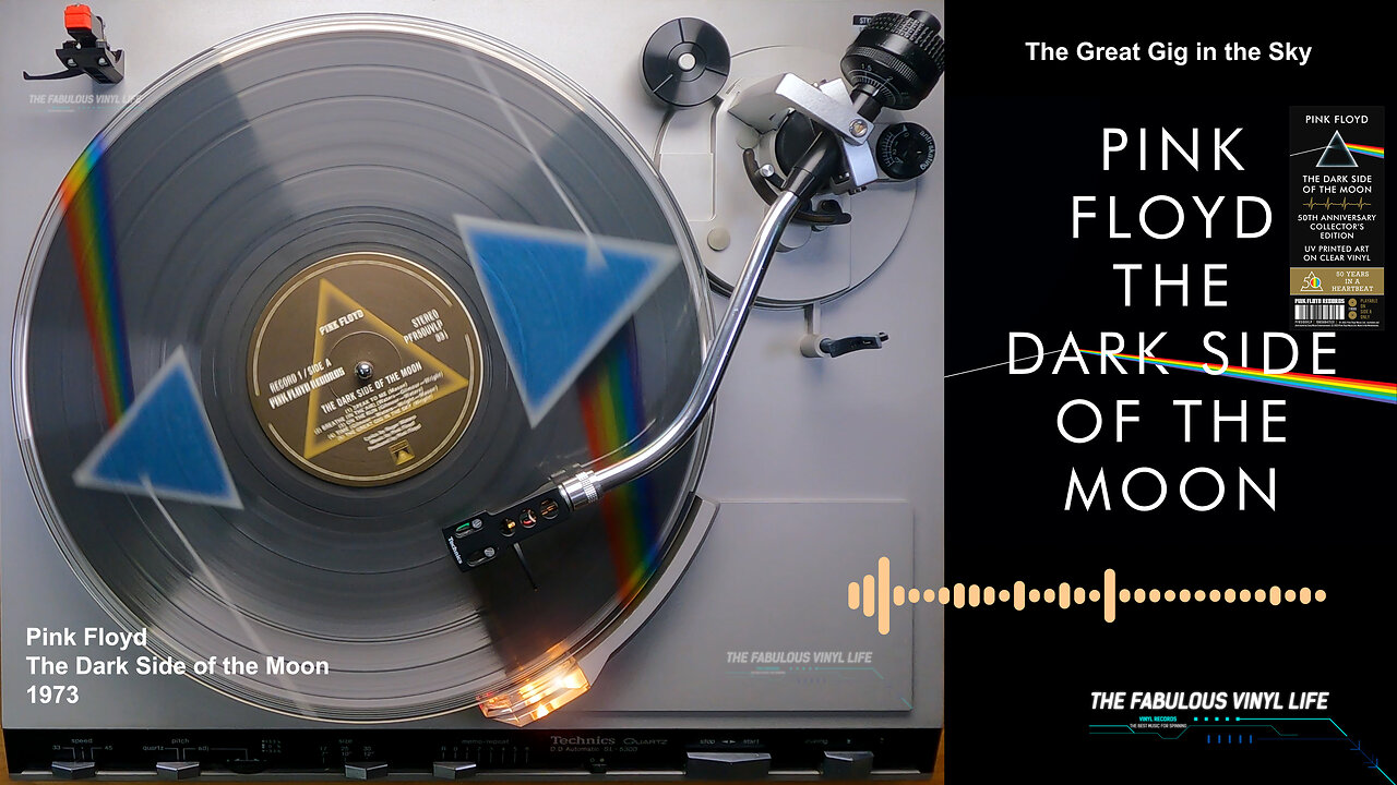 Pink Floyd ) The Dark Side of the Moon ) 1973 (50th Anniversary Collectors Edition UV Printed Art on Clear Vinyl 2024)