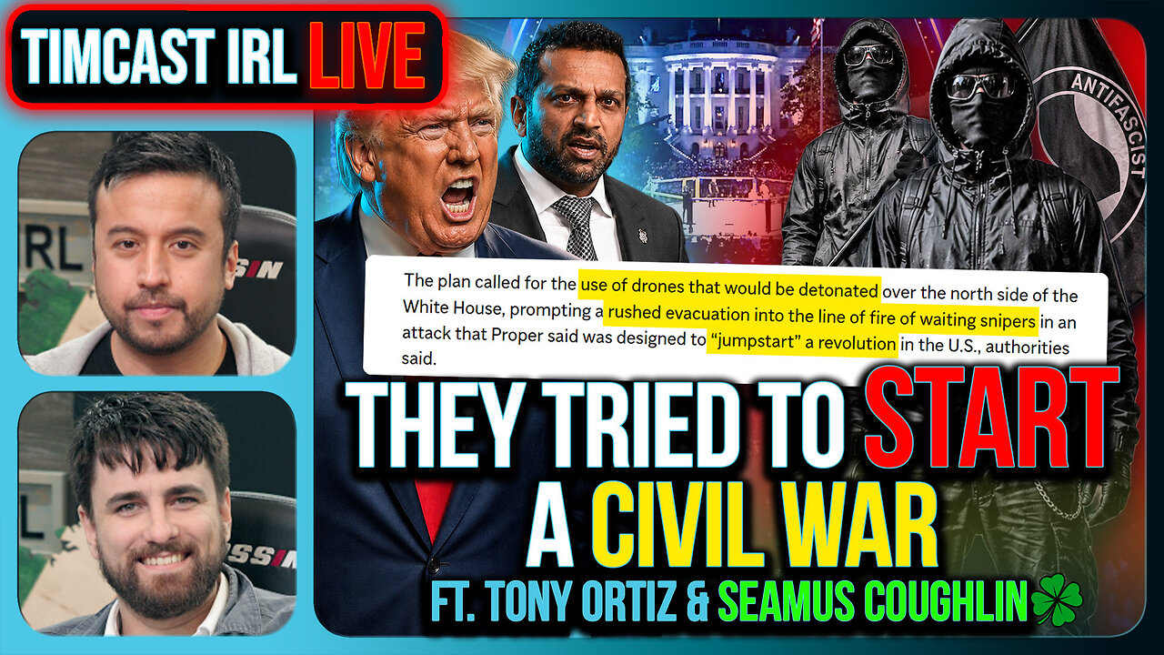 Leftist TERROR PLOT Thwarted, Left Wanted To Start CIVIL WAR | Timcast IRL