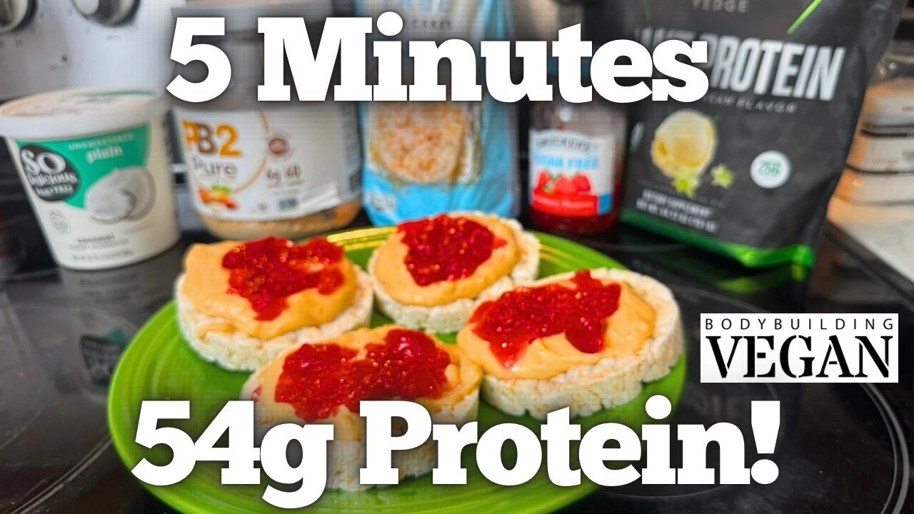 50g Protein PB&J Rice Cakes in 5 Minutes! Better Than Sex?