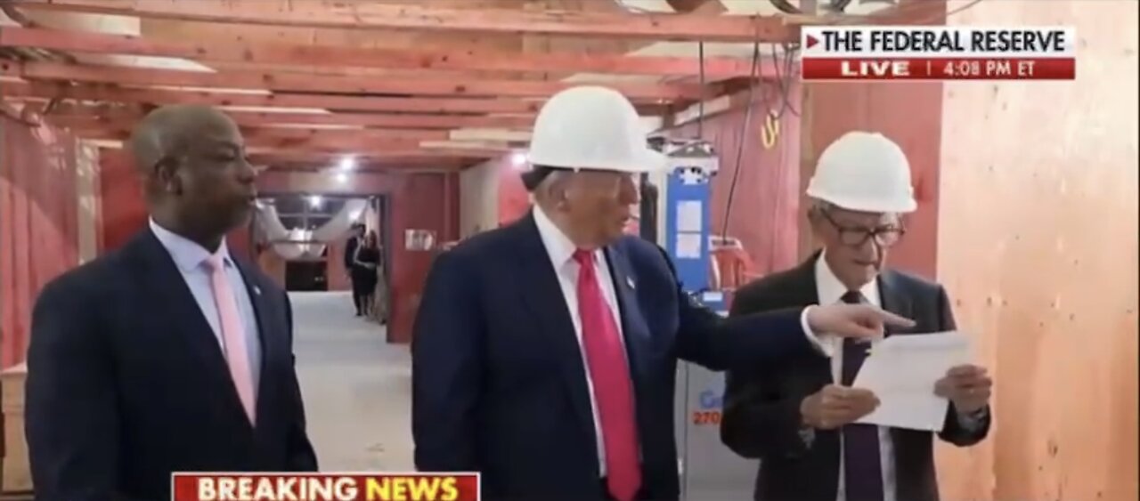 TRUMP❤️🇺🇸🥇🪽🕺TOURS FEDERAL RESERVE🤍🇺🇸🏅🪽🏗️🏫👷♂️NEW CONSTRUCTIONS💙🇺🇸🏅👨🏭🚧🏫👨🔧⭐️