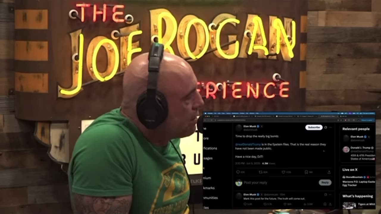 Somebody Should Take His Phone Away Joe Rogan Responds to Elon Musks Attacks Against Trump