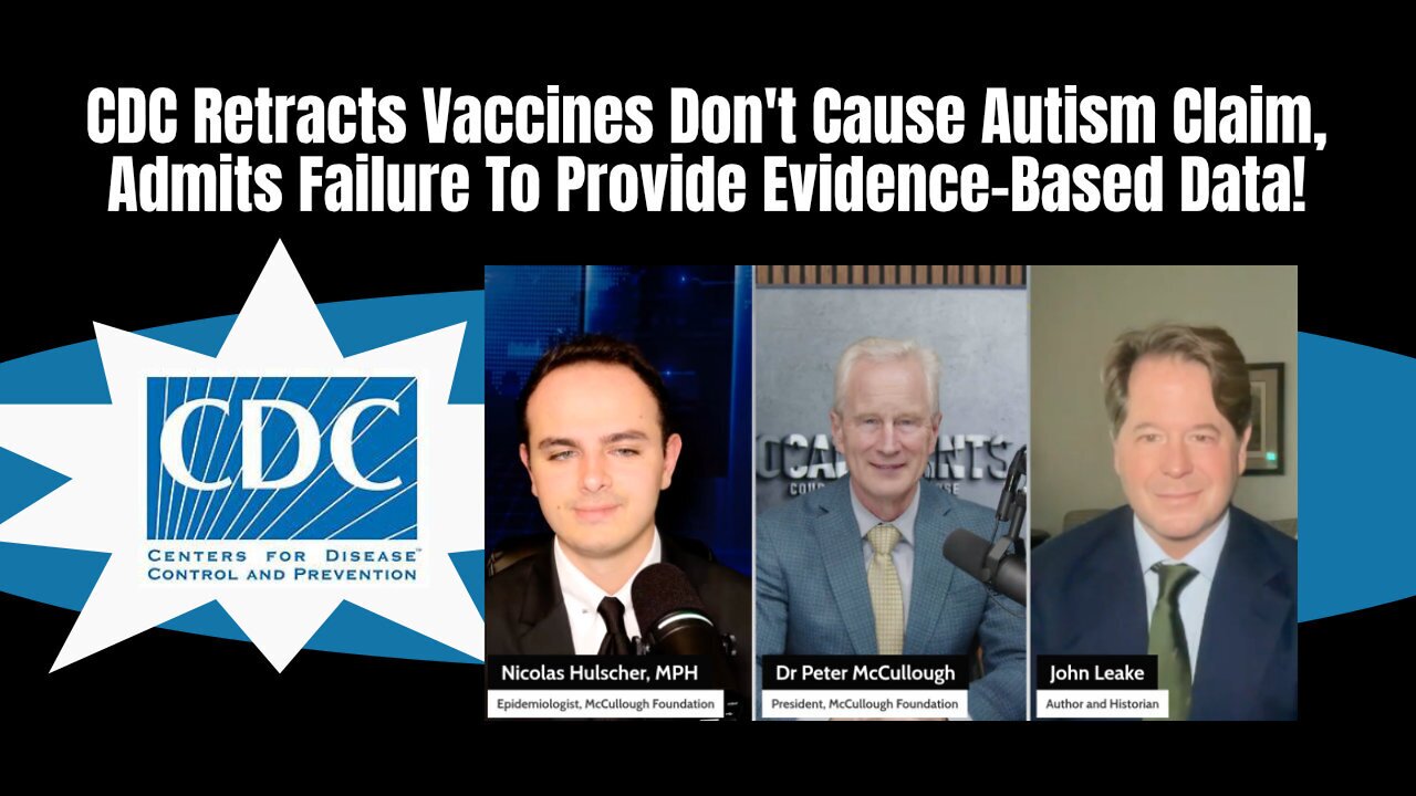 CDC Retracts Vaccines Dont Cause Autism Claim, Admits Failure To Provide Evidence-Based Data!