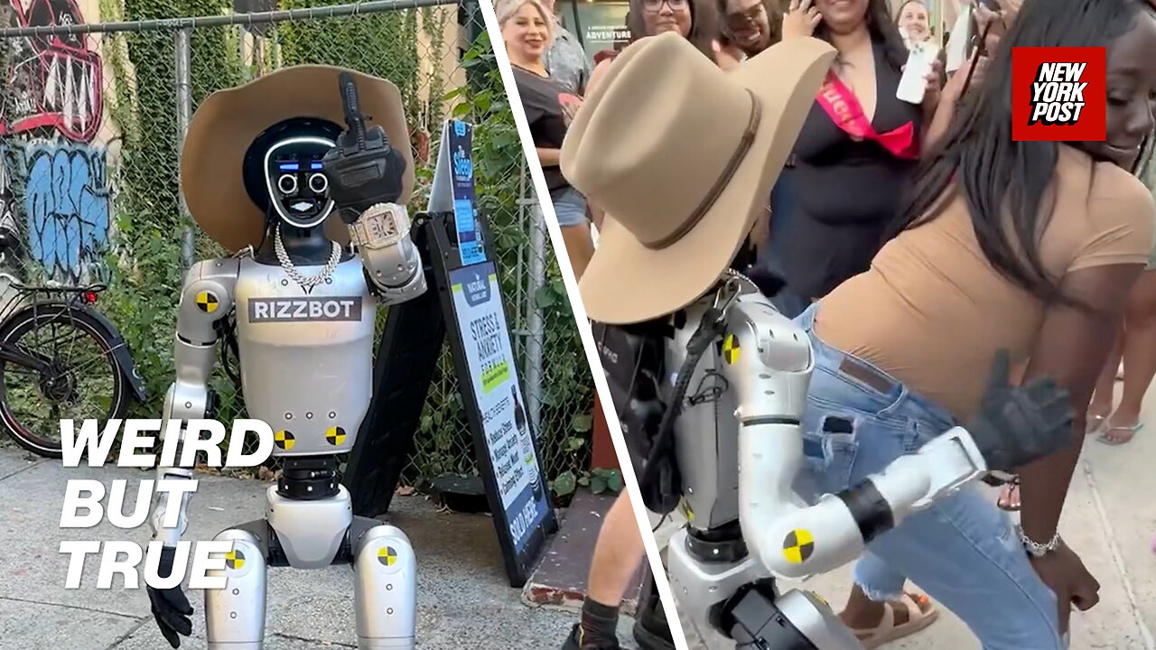 Whos behind Rizzbot? TikToks rude robot hits NYC | Weird But True