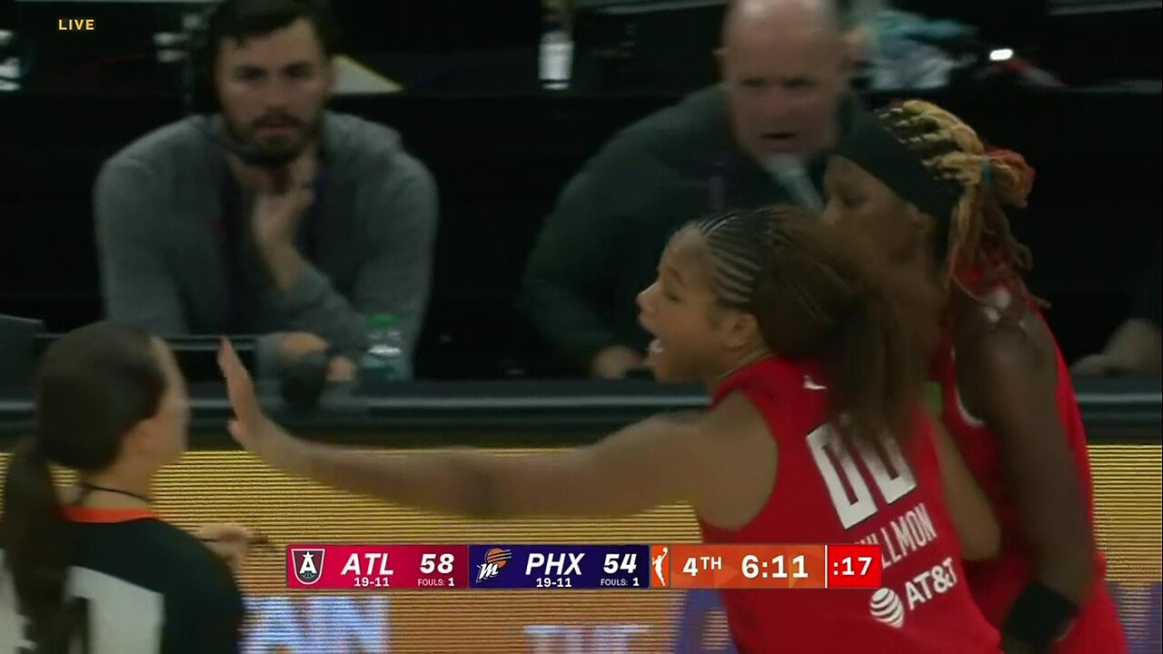 🫢 EJECTION, Rhyne Howard 2 STRAIGHT techs | Phoenix Mercury vs Atlanta Dream WNBA womens basketball