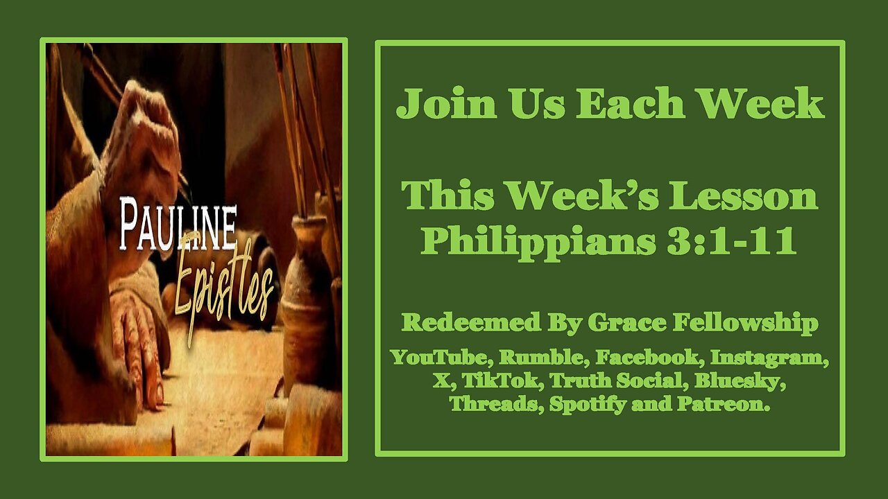The Pauline Epistles - Philippians 3:1-11