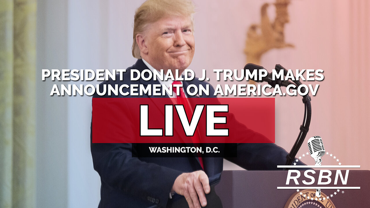 Trump Address Video REPLAY: President Trump Delivers Historic Announcement on America.gov ...