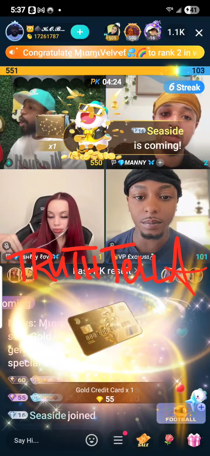 KOB LIVE CAMMED UP TEAM PK WITH TRINA B, ASHLEY LOVE, MANNY & EXCLUSIVE