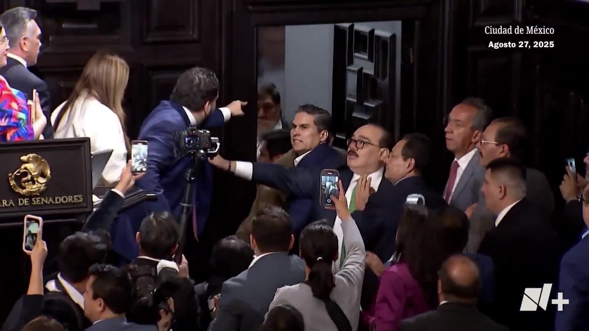 A literal FIST FIGHT just broke out on the floor of the Mexican Senate
