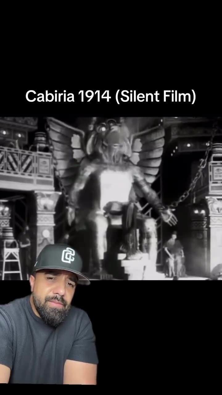Cabiria 1914 silent film…They were sacrificing children to moloc
